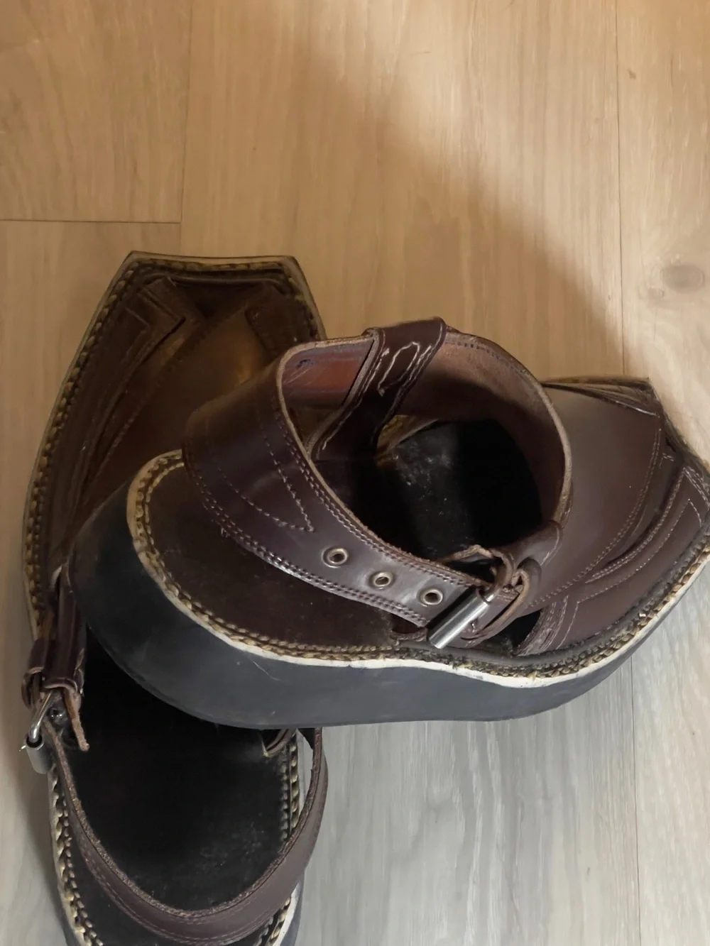 Men's Brown Leather Slip-On Dress Shoes